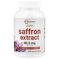 2 X Micro Ingredients, Pure Saffron Extract , 240 Vegetarian Capsules