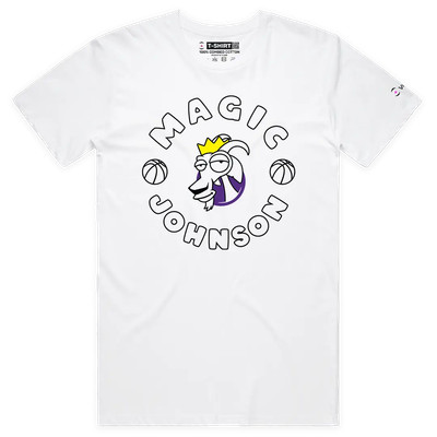 VOICEART Magic Johnson The GOAT Series Sport Graphic T-Shirt for Basketball Fans