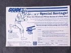 Vintage 1982 GI Joe Head Band Wrist Bands Mail In Offer Insert Sheet Flag Point