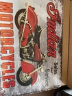 Vintage Motorcycle Tin Metal Wall Art 8x12 Indian Sign Decor