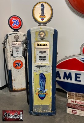 1940's RICHFIELD GASOLINE Bennett 646 Gas Pump - Rustoration | eBay