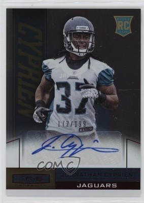 2013 Rookies & Stars Longevity Ruby Signatures /199 Jonathan Cyprien Auto RC 5x5