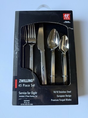 Zwilling J.A. Henckels Squared Stainless Steel 45 Piece Set