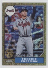 2022 Series 1 1987 Topps Chrome Silver Pack Mojo Gold 29/50 Freddie Freeman 1b8
