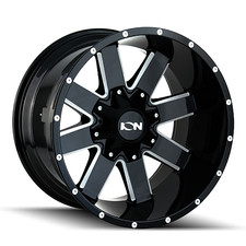 17x9 Ion 141 Gloss Black Milled Wheels 6x1356x5.5 13mm Set Of 4