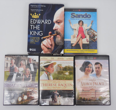 Lot of 5 Acorn Media/TV DVD Sets - Edward The King, Sando, Shades of Love +More!