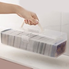 Multiple Slot Plastic Card Case With Easy Access Cover For Neat Arrangement