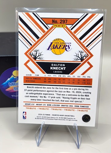 2024-25 Haunted Hoops🏀 Dalton Knecht #297 😎Green Slime Tribute Rookie RC - Picture 2 of 2