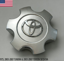 Center Hub Cap Silver Chrome 56069440 For Toyota Sequoia Tundra 2003-2007 Us. Center Hub Cap Silver Chrome 56069440 For Toyota Sequoia Tundra 2003-2007 Us.