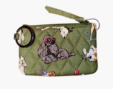 Vera Bradley Zip ID Case In Dog Park Pattern New With Tag, Exact