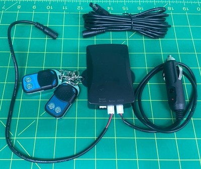 Electric Exhaust Valve Motor Remote Switch Box Wiring Accessories Kit 12V New