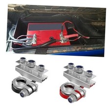 2PCS Battery Terminal Connectors with 3 Way -12V Automotive Top Post Battery