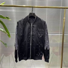 Men Luxury Wing Diamond Rhinestone Fashion Casual Loose Fit Trendy Jacket Coat