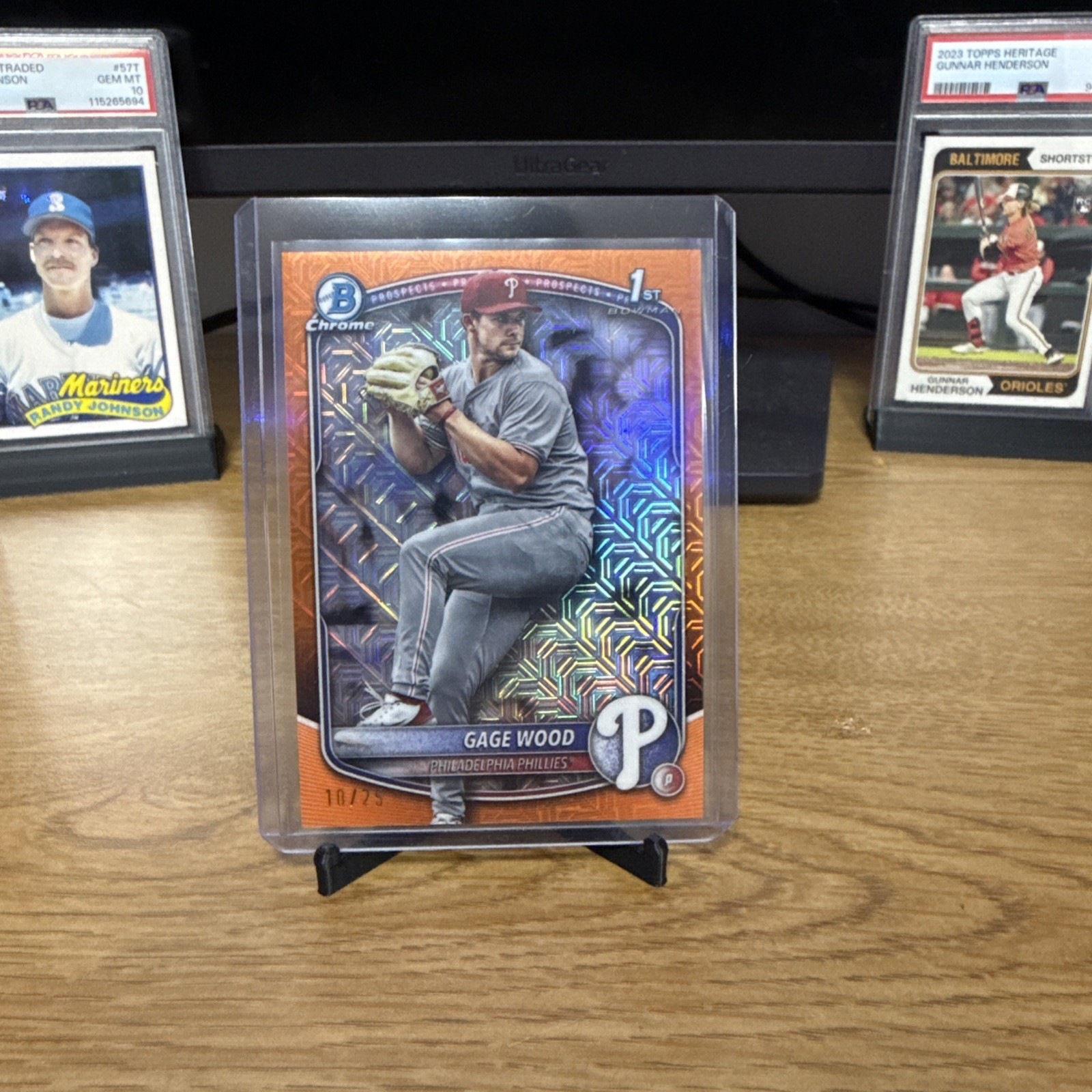 2025 Bowman Draft Gage Wood 1st Bowman Orange Mojo Refractor 10/25 (BDC-4)