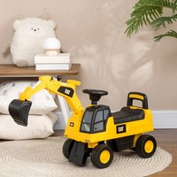 Homcom Sitzbagger, Rutscherfahrzeug Mit Schaufel, Aufsitzbagger, Rutschauto