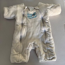 Baby Merlin's Magic Sleepsuit Cream Quilted Transition Swaddle Large 6-9 Months