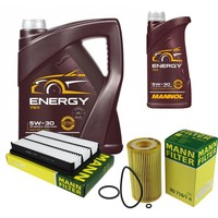 Mann Inspektionspaket 6L Mannol Energy 5W-30 FüR Opel Frontera B 2.2 Dti