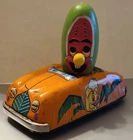 Vintage Rare 1960's Louis Marx  Tin Friction Car Munchie Melon Watermelon D Dean