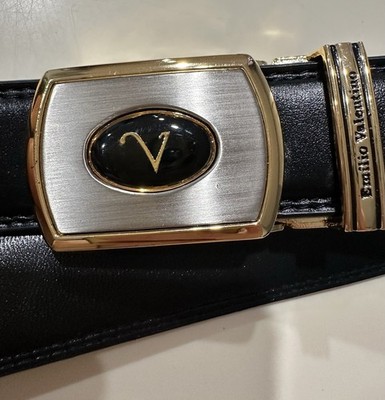 Emilio Valentino Black Belt, 46 Inches Long 