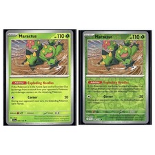 2 Card Pokemon TCG Collection - SV09: Journey Together - Maractus 008/159 LP
