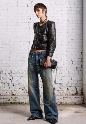 r13 D'ARCY LOOSE JEAN - CLINTON BLUE $ 565 Size 24