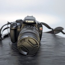 Canon EOS Rebel T3 DSLR Camera EF-S 18-55mm IS II Lens Tested Working    
