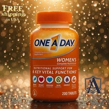 Original One-A-Day Women's Best Complete Multivitamin 200 Tablets Exp: 02-2027