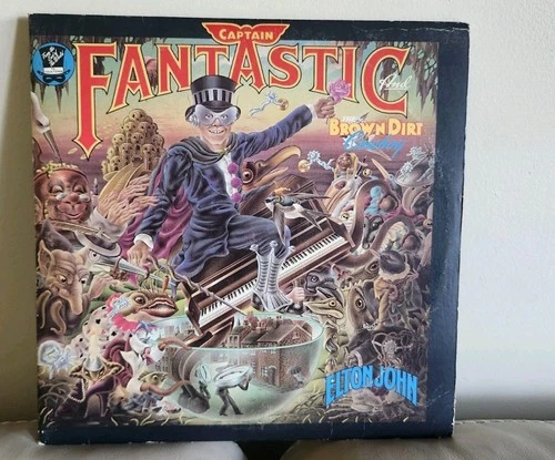 Elton John Captain Fantastic And The Brown Dirt Cowboy Vinyl w/ Booklets LP 1975