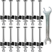 12 PCS Trampoline Screws Bolts Nuts Replaceme...