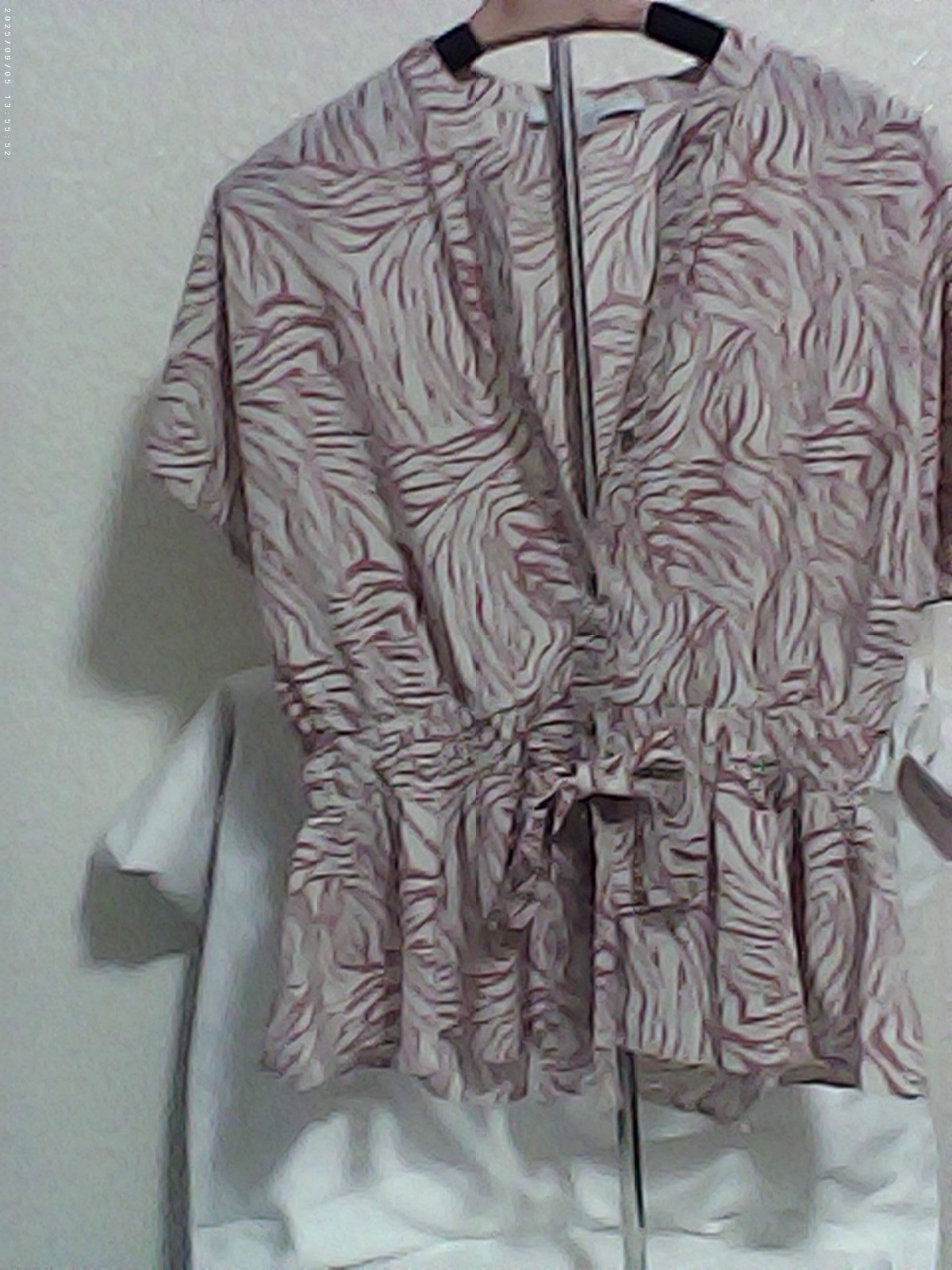 womens short sleeve blouse size large