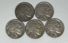 1929 1934 1936 1936-S 1937 Buffalo Nickel Lot of 5