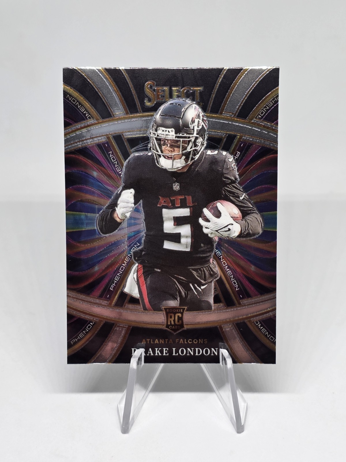 2022 Panini Select Phenomenon Drake London #PDE-24 (RC) Atlanta Falcons Star