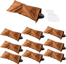 GONGKANGYUAN 10 Pack Shoe Bags for Travel Satin Fabric Shoe Bag with Drawstring
