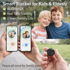 GPS tracker Locator For Elderly And kids Care. No Monthly Fees