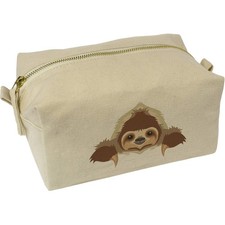 'Resting Sloth' Canvas Wash Bag / Makeup Case CS00000363 