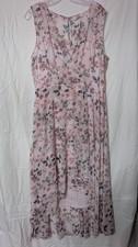 New! Calvin Klein Pink Floral Maxi Dress Size 14