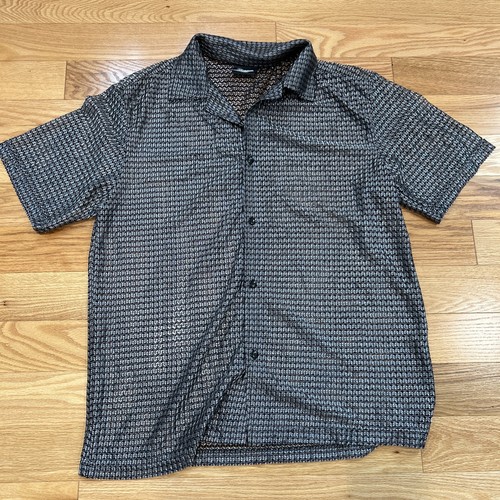 Vintage Hoax’s Original Flame Shirt L Y2K Rayon Club 90s