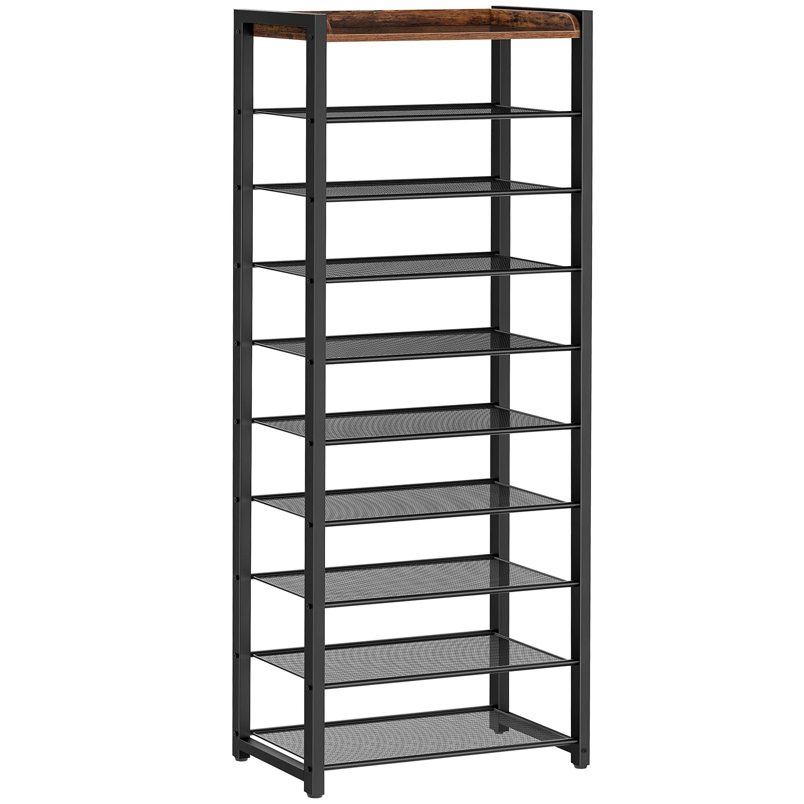 10-Tier Narrow Shoe Rack Space-Saving Storage Organizer Shelf-image
