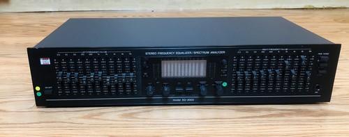 Égaliseur Graphique BSR EQ-3000 10 Bandes Vintage Années 80 - Testé Fonctionne