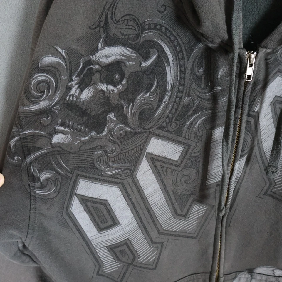 Sudadera De Colección Iron Maiden Azul Líquido Para Hombres XL Grunge Metal Noche Merodeador Sudadera con Capucha Foto 3 de 4