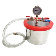 3L Stainless Steel Vacuum Degassing Chamber 20CM Epoxy Resin Defoaming Barrel