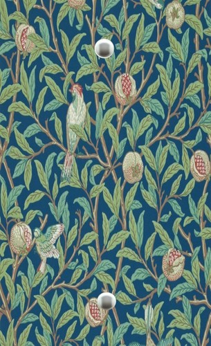 ART NOUVEAU MORRIS BIRDS POMEGRANATE BLUE Light Switchplate Wall Outlet Cover - Picture 12 of 28