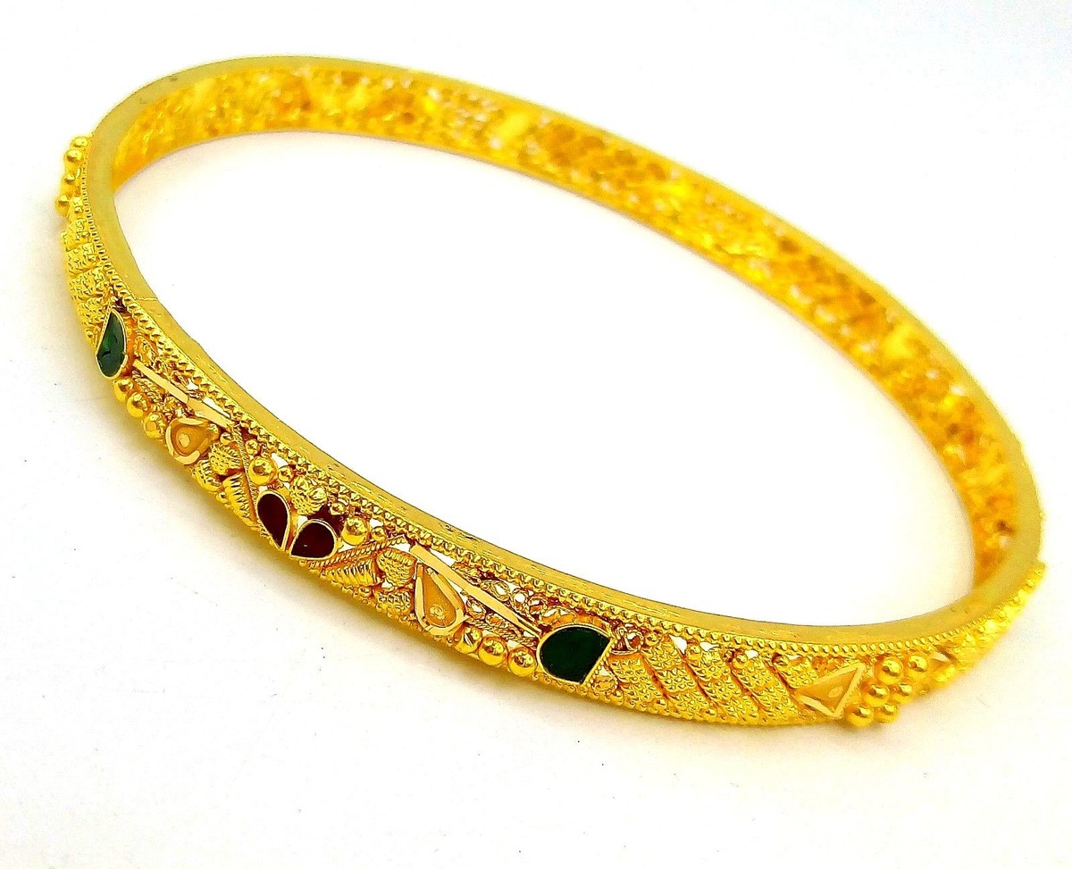 22KARAT GOLD SUPER FINE TOP CLASS FILIGREE WORK INDIAN BANGLE