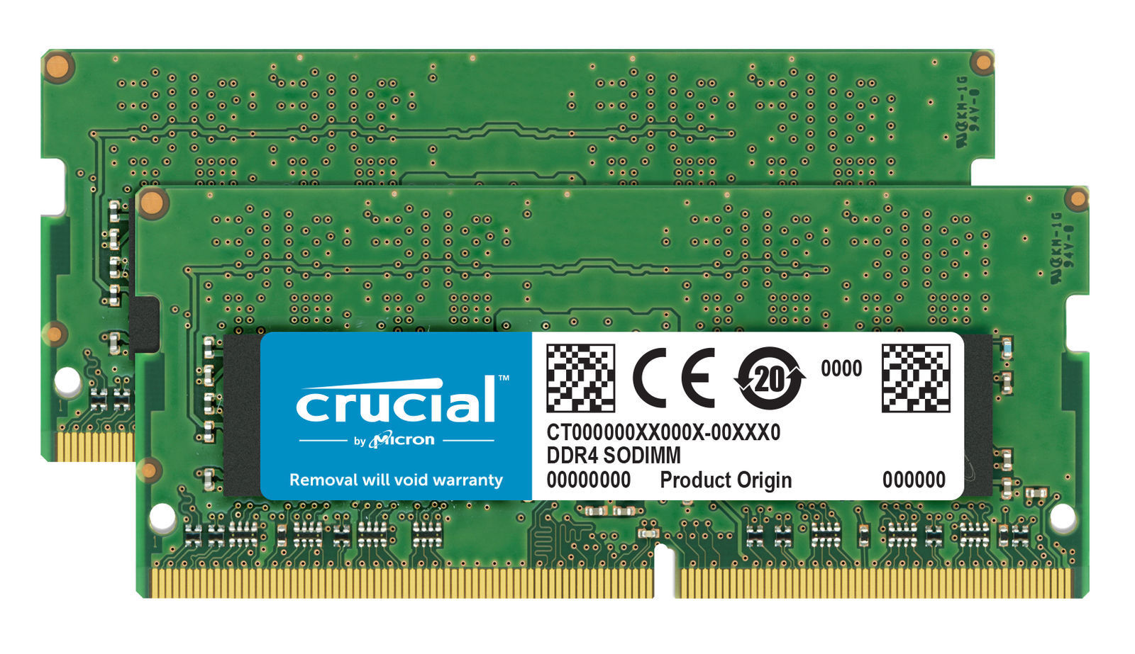 Crucial 64GB DDR4 KIT 2x 32GB 3200 MHz PC4-25600 SODIMM 260-Pin Laptop Memory