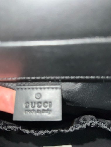Gucci GG Supreme Medium Diaper Bag Black 100% Real Authentic Gucci - Picture 8 of 15
