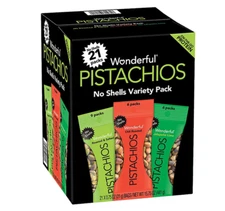 Wonderful Pistachios Variety Pack, 0.75 oz., 21 pk. FREE shipping