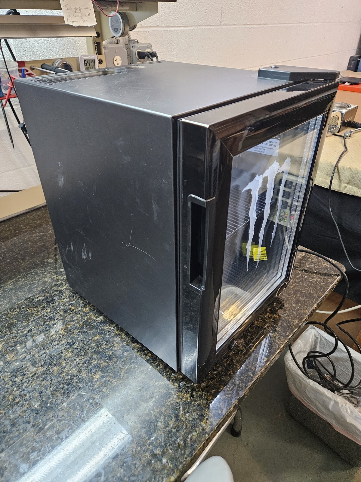 Monster Energy Mini Fridge. White Light eBay