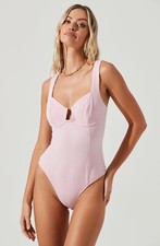 NWT (MSRP $68) Pink ASTR The Label Aria Bustier Bodysuit