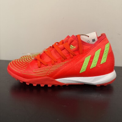 Mens Size 6.5 Adidas Predator Edge.3 Turf Shoes Soccer Training Cleats Solar Red