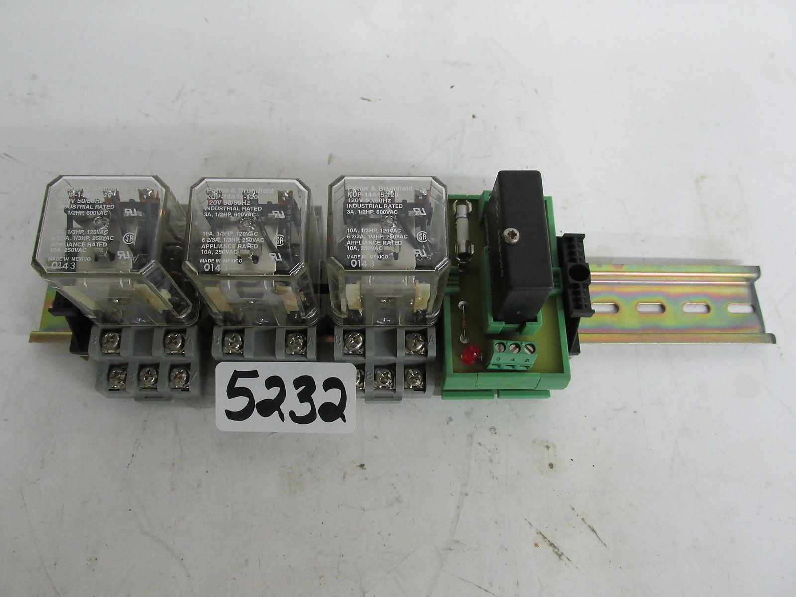 3 - Potter/Brumfield Relay/ 3- Idec Pin Terminal Blocks/ 1 - Crouzet Oac539Vdc